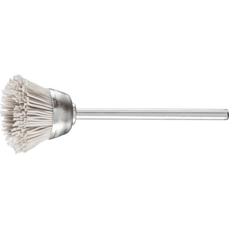 PFERD TOOLS Miniatur- Topfbürste TBU Ø18 mm Schaft-Ø2,34 mm Aluminium-Oxid-Filament-Ø0,30 Korn 600 10 Stk