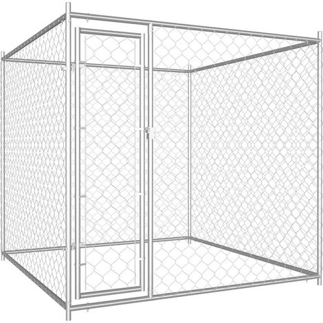 vidaXL Outdoor-Hundezwinger 193x193x185 cm