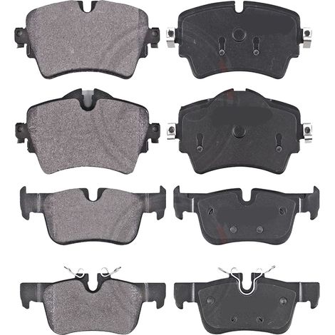 KIT PASTIGLIE FRENO ANTERIORI E POSTERIORI compatibile con NISSAN JUKE (F16) / PASTIGLIE FRENANTI AUTO OEM P 68 050,P 68 064 / SOSTITUZIONE DIRETTA / BASSA POLVERE / SILENZIOSO