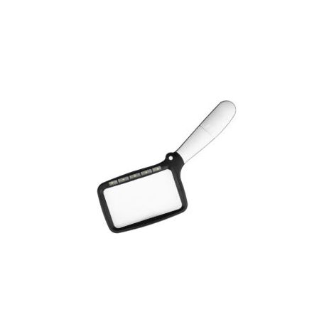 Lupa de lectura rectangular, lupa de lectura iluminada, lupa grande iluminada 3X con 5 luces LED, 2 modos de intensidad, para personas mayores, niños, pasatiempos, manualidades, relojeros - Crezuo
