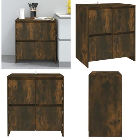 Sideboard Räuchereiche 70x41x75 cm Holzwerkstoff - Sideboard - Wohnwand - Regal - Wohnzimmermöbel - Holzmöbel - Home & Living (1/5)