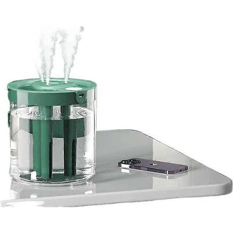 Humidificateur domestique 1,5 L : Fonctionnement silencieux, débit de brume élevé, climatiseur de chambre, humidificateur et purificateur, diffuseur d'aromathérapie portable ( )