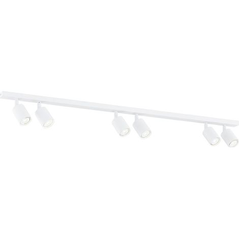 Lampada a Soffitto Flash, Acciaio verniciato a polvere, Nero, 116x14x4 cm