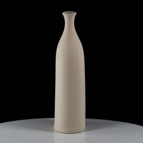 Vase haut décoratif en céramique blanche de style Venise - 46 cm (1/5)