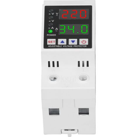 230 V Wechselstrom, 63 A Spannungsschutzschalter, Überspannungs- und Unterspannungsschutzschalter, Strombegrenzer mit Zeitverzögerung, automatischer Rückstellung, Spannungsschutzschalter, elektrische  (1/5)
