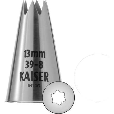 Original Kaiser Beccuccio a stella, 13 mm, beccuccio a spruzzo, in acciaio inox, senza pieghe e bordi (1/4)