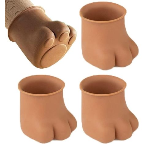 Tapis de pied de table, protecteur de jambe de chaise 8pcs capuchon de chaise en silicone tapis de pied de table anti-rayures protecteur de jambe de meubles maison (1/5)