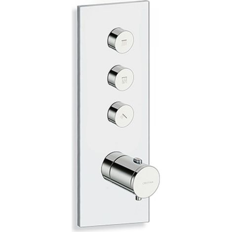 Façade Thermo Twist thermostatique 3 sorties Chromé - CRISTINA ONDYNA XT62351 (1/3)