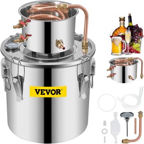 Distillateur Alambic 11 4 L Chaudière à Spiritueux en Inox (1/5)