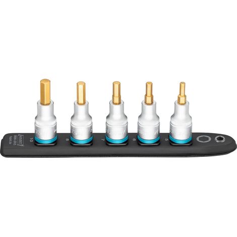 SmartRail Flexible Kunststoff-Steckleiste 986K-SR/5 1/2 Zoll (12,5 mm) Vierkant hohl Innen Sechskant Profil 5-teilig 5 6 7 8 10 (1/5)