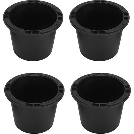 4 pièces rehausse-lit en caoutchouc robuste suréleve-pieds de chaise cales pour meubles bureau placard canapé table Type A (1/5)