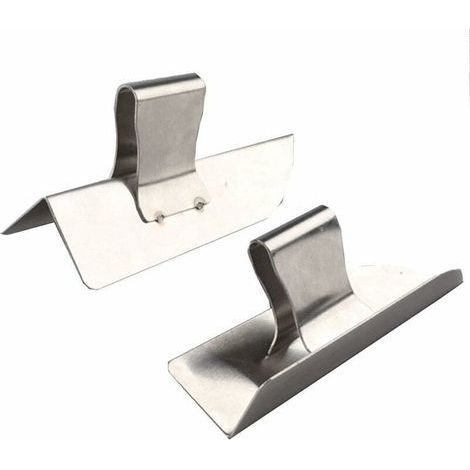 Outil d'angle extérieur à 90 degrés, se plie à l'angle parfait lorsque la cloison sèche est plâtrée, truelle d'angle extérieur, outil de plâtre d'angle en acier inoxydable,de (1/5)