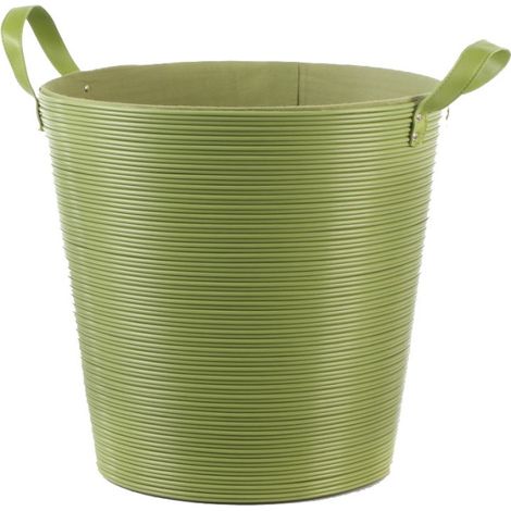 Panier à Linge Plastique Vert 40cm