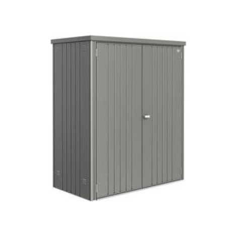 Armario Metalico Biohort Alto Jardin Color Gris Cuarzo Metalizado 150 (1/5)