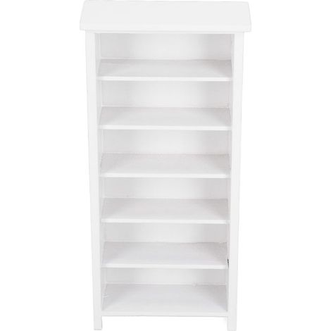 Bibliothèque miniature 1:12 pour maison de poupée - Décoration et meuble simulé blanc (1/5)