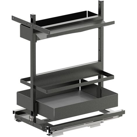 VS SUB Larder Flex Essentio Cook Unterschrank Auszug Set KB 400mm, lava (1/2)
