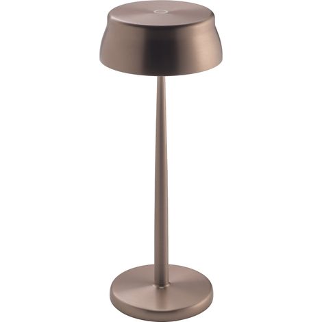 Zafferano SISTER LIGHT Wi-fi Lampada a led smart da tavolo Rame ricaricabile e dimmerabile (1/5)
