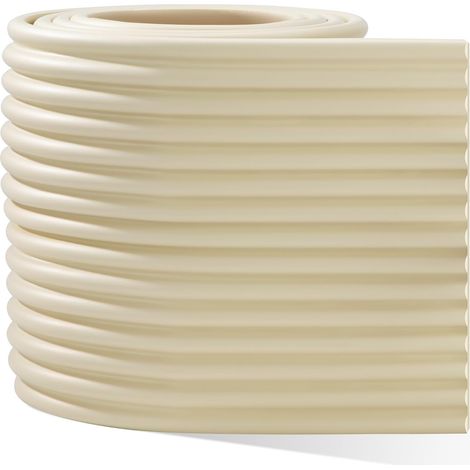 Protection d'angles et rebords bébé 20cm - Coussin amortisseur très élastique pour coins de meubles - Sécurité maximale enfants et personnes âgées - Couleur beige (1/5)