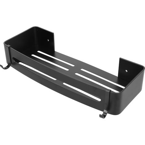 Porte-savon/porte-shampoing/gel douche/panier de rangement en aluminium pour salle de bain, forme rectangulaire (1/5)