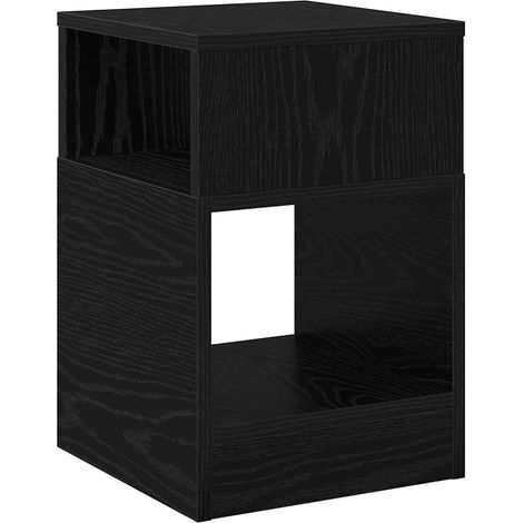 Maison Exclusive - Mesa Auxiliar Roble Negro 30,5 x 30 x 45 cm