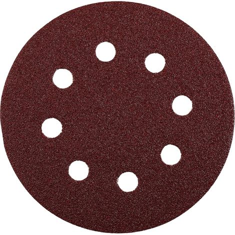 KWB QUICK-STICK Dischi abrasivi, LEGNO & METALLO, corindone pregiato, Ø 125 mm, forati - 541918 (1/2)