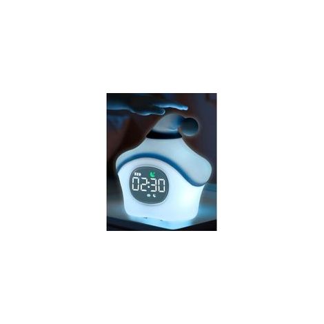 Sveglia a forma di stella con luce notturna, blu (1/4)