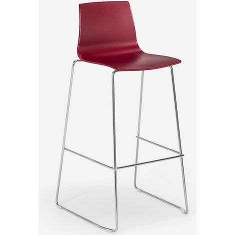 Sgabello Grand Soleil bar cucina 74cm design Imola Slitta - Bordeaux