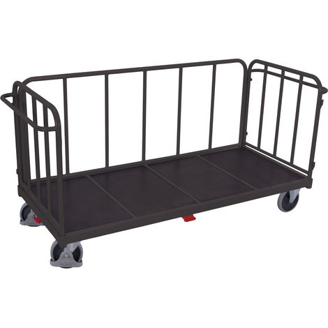 VarioFit Dreiwandwagen mit senkrechten Streben RAL 7016 (1/4)