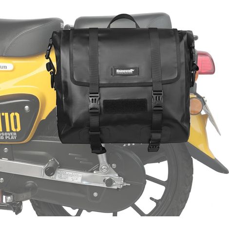 Motorrad Gepäckträgertasche Satteltasche 15L Wasserdicht Schwarz (1/5)