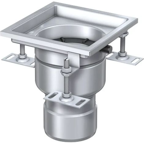 ACO Avaloir compact Variant CR DN100/90 Degrés/1,7l/s/V2A/Cadre 200x200, 9519.00.10