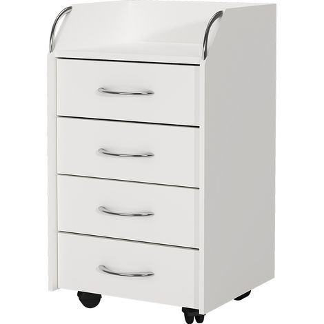 Rollcontainer Gwendolyn, Weiß, 40 x 36 cm mit 4 Schubladen, Vicco (1/5)