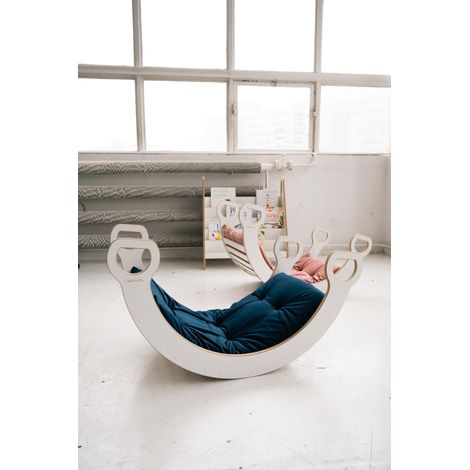 Montessori-Schaukelstuhl-Kissen – Matratze für den Montessori-Schaukelstuhl XXL – Marineblau (1/5)