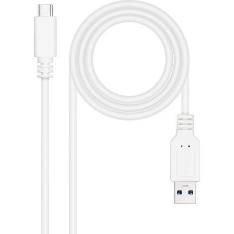 Cavo Usb-a A Usb-c Usb3.1 1,5m Bianco Nanocable 10.01.4001-l150-w (1/5)