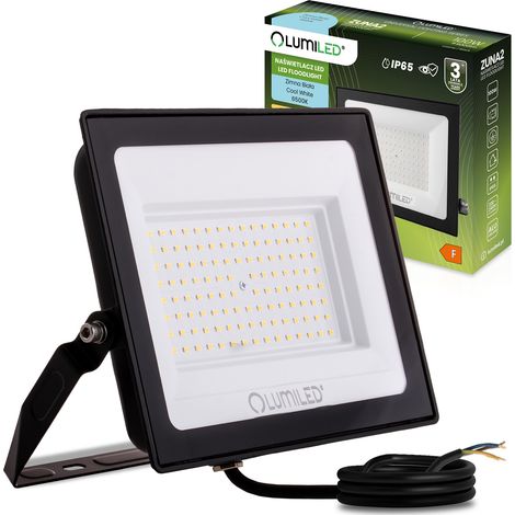 Proyector LED ZUNA2 100W 9000lm 6500K IP65 Negro LUMILED