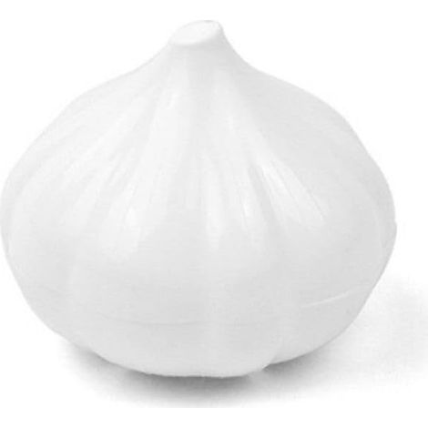 Boîtes de rangement en forme de légume, conteneurs plastique pour fruits et légumes, boîte de conservation pour poivron vert au réfrigérateur, récipients réutilisables pour aliments (Ail) (1/5)