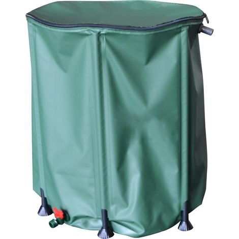 Réserve d'Eau Souple Démontable Jardibric 200L Flexible Récupérateur d'eau de pluie Vessie d'eau Pliable Réutilisable Collecteur d'eau de Pluie Cuve à eau Pliante