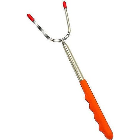 Brochette en acier inoxydable 1 pièce, 32 cm x 115 cm, avec revêtement en caoutchouc. (1/2)