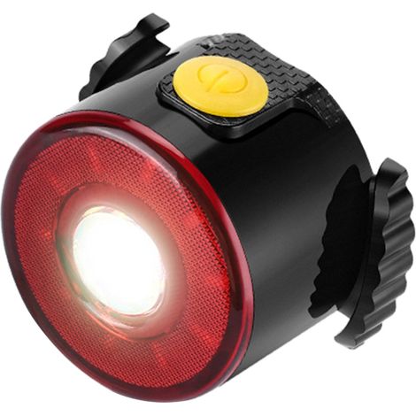 Lampe de vélo LED rechargeable étanche IP64 avec 7 modes d'éclairage et avertissement de sécurité (1/5)