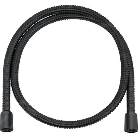 Flexible de douche KE 1250 mm, noir et blanc, galvanisé