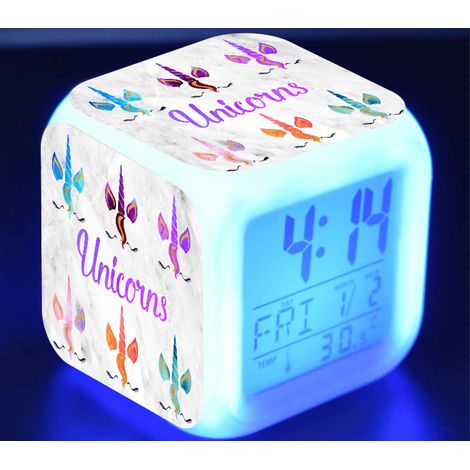 Petite taille 3 "8 cm, cousu, animation, lit bébé LED réveil numérique, décoration de la Chambre des enfants, Altman, 3 piles (1/5)