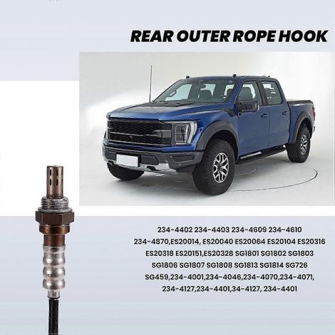 Sauerstoffsensor (O2) 4er-Pack, kompatibel mit Ford F150 4,2L, 4,6L und 5,4L Motoren (1997–2008), Ersatz für 234-4046 und 234-4001