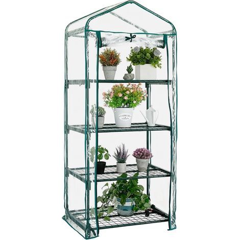 Three-layer greenhouse cover - Replacement cover for mini garden greenhouses (frame not included) 70×50×160cm (1/5)