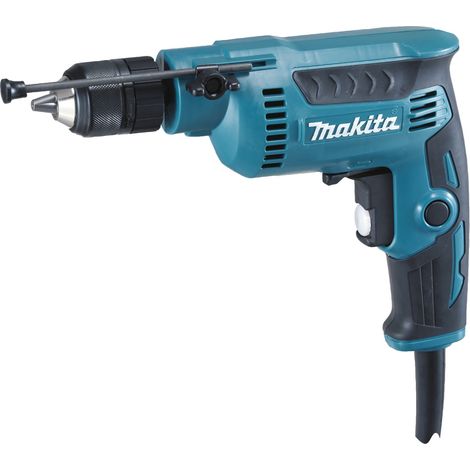 Makita – Perceuse 370 W – DP2011 – Vitesse variable – Mandrin automatique – Pour aluminium et métal – Grip élastomère pour confort (1/3)