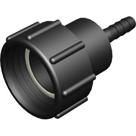 Raccord femelle 2" S60x6 - male cannelée droit Ø 12.5mm (1/2 pouce) (1/2)
