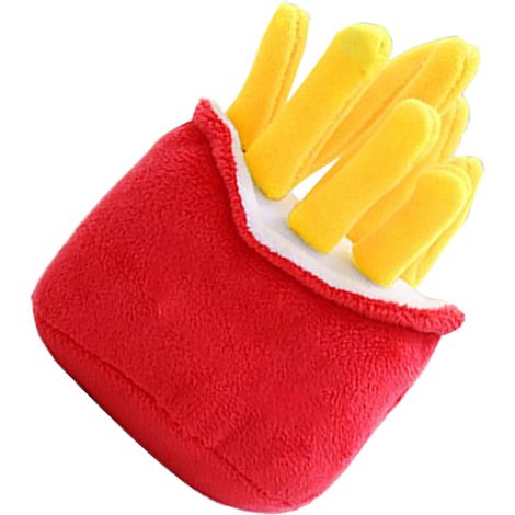 Jouet à mâcher en peluche en forme de frites pour chiot, résistant aux morsures et idéal pour soulager l'ennui et le grincement des dents. (1/5)