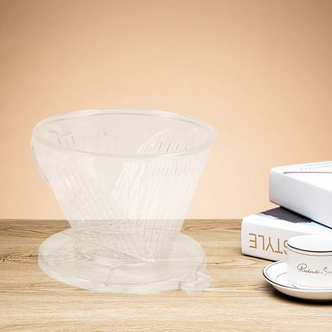 Filtres à café transparents réutilisables, infuseur à café portable en forme de cône, outil pour purifier les arômes (1/5)