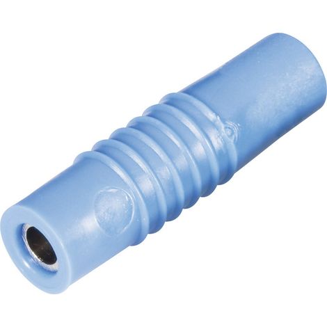 Schnepp KP 4000 S Laborbuchse Stecker, gerade Stift-Ø: 4 mm Blau 1 St.
