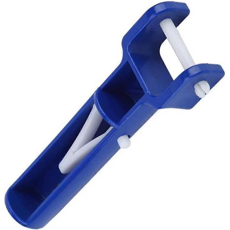 Manche de brosse en V pour piscine, manche de brosse en V pour piscine, manche de brosse pour piscine, pièces de rechange pour manche de brosse en V pour piscine (bleu) (2 pièces) (1/5)