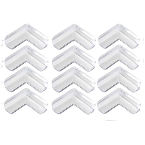 12 coin anti-collision transparent coin en forme de L table basse en verre coin de protection couvercle en silicone (1/5)
