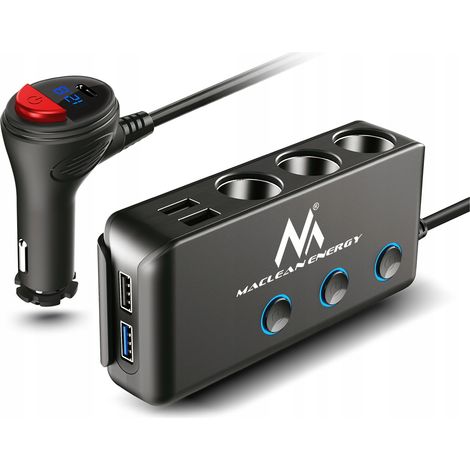 Adattatore splitter per presa accendisigari 4xUSB 12-24V, nuovo (1/5)